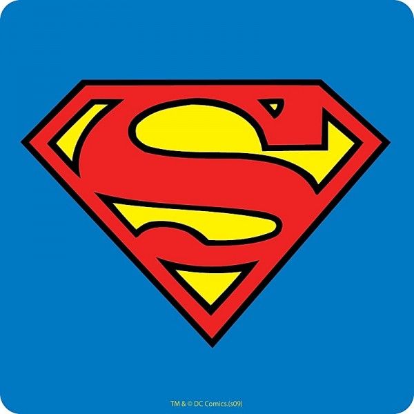 600x600 sous verre en logo superman awesome superhero logo - Superman Cape Drawing