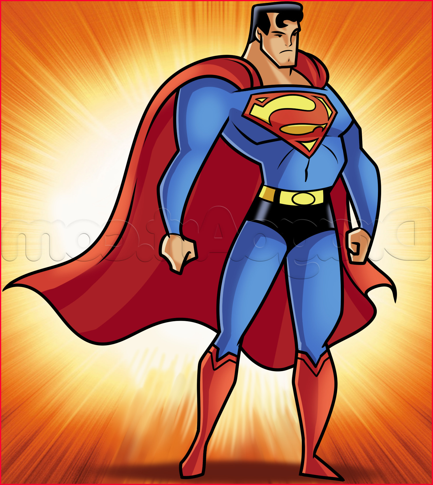 Superman Cartoon Drawing At PaintingValley Explore Collection Of 