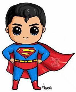 267x324 Superman Marrit In Cute Drawings, Cute Girl Drawing - Superman Cartoon Drawing