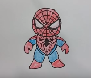 300x256 how to draw cute superman kids superman cute drawing - Superman Drawing