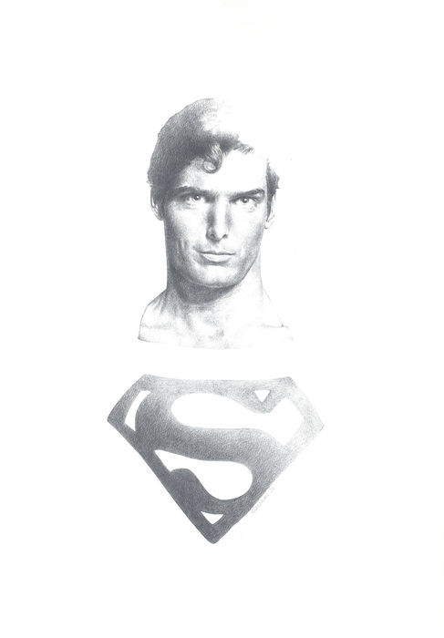 487x700 Sanjulian Jr - Superman Drawing