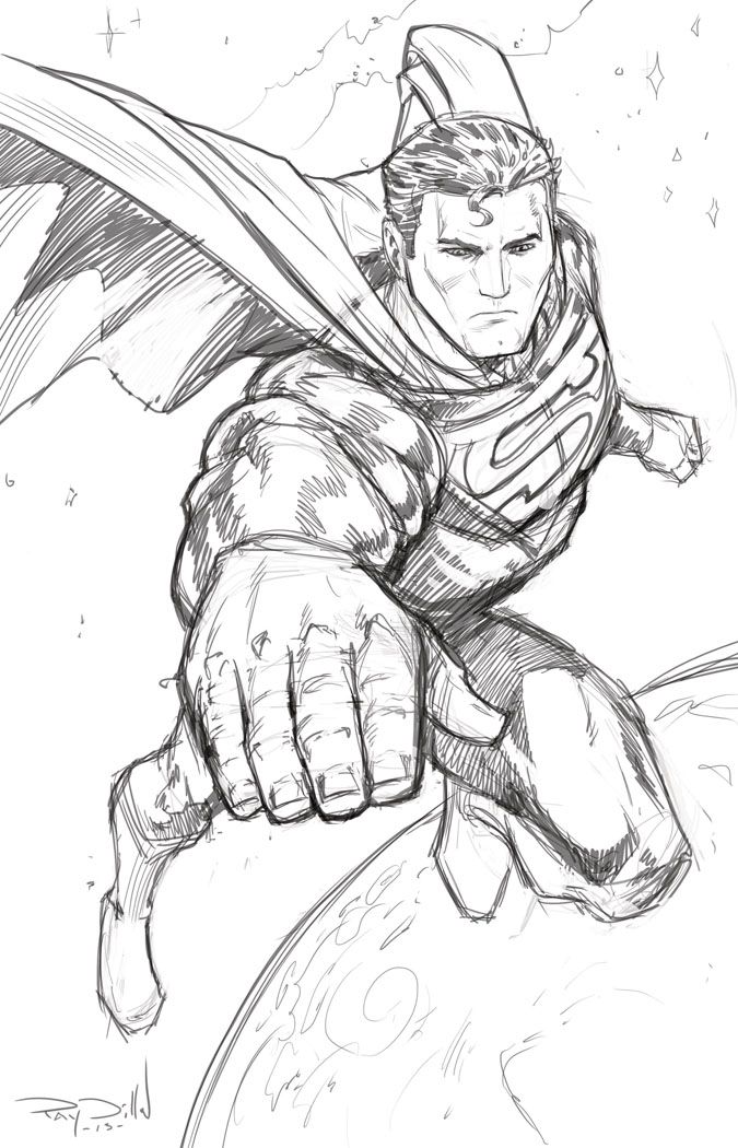 675x1050 Superman Drawing Coloring Pages - Superman Drawing