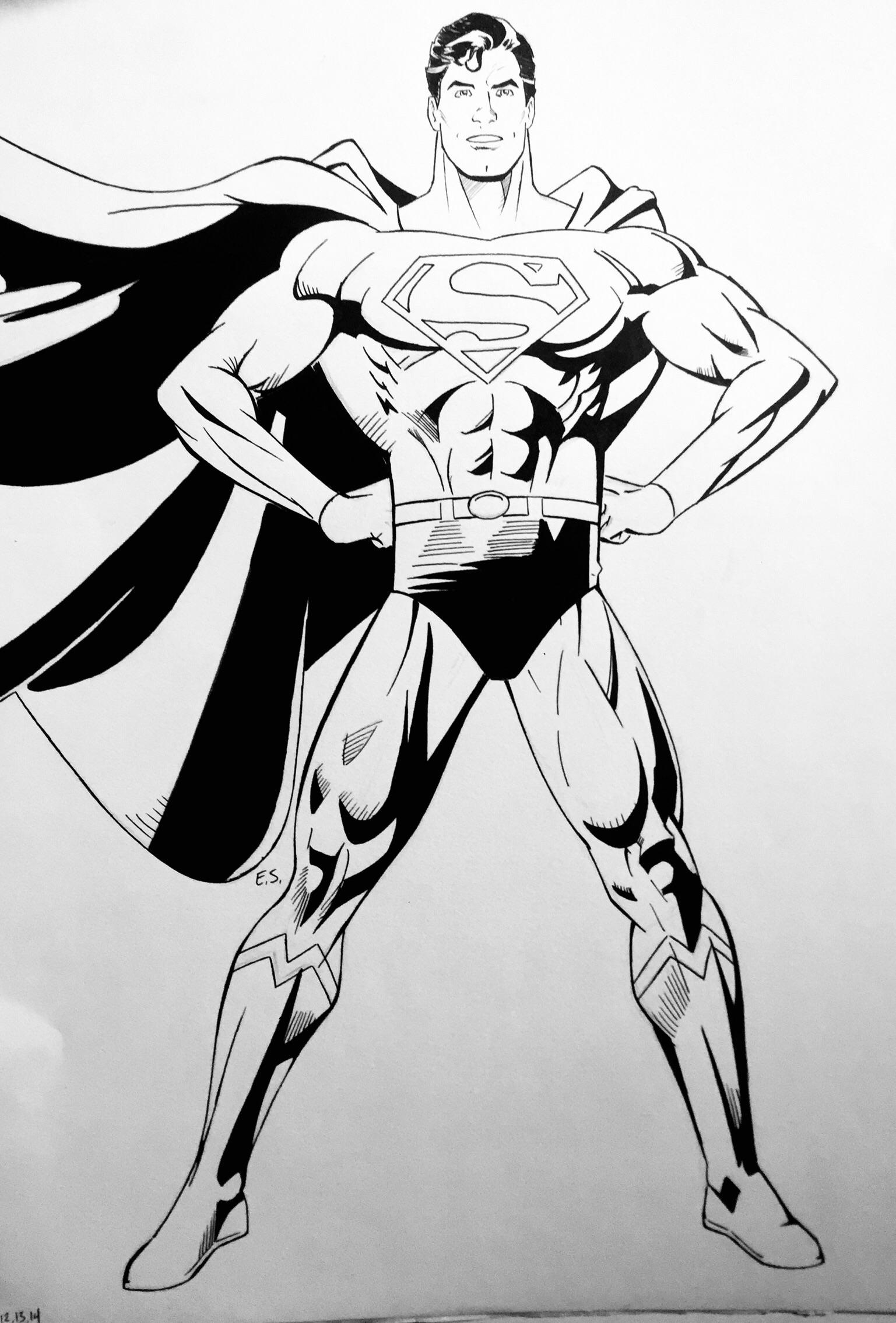 Superman Drawing at Explore collection of Superman