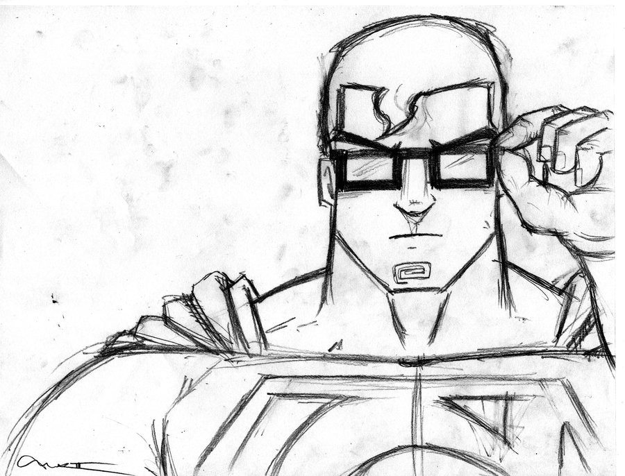 900x686 Gallery Superman Drawings In Pencil Easy - Superman Drawing In Pencil