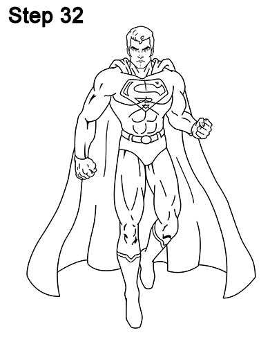404x523 How To Draw Superman - Superman Drawing In Pencil