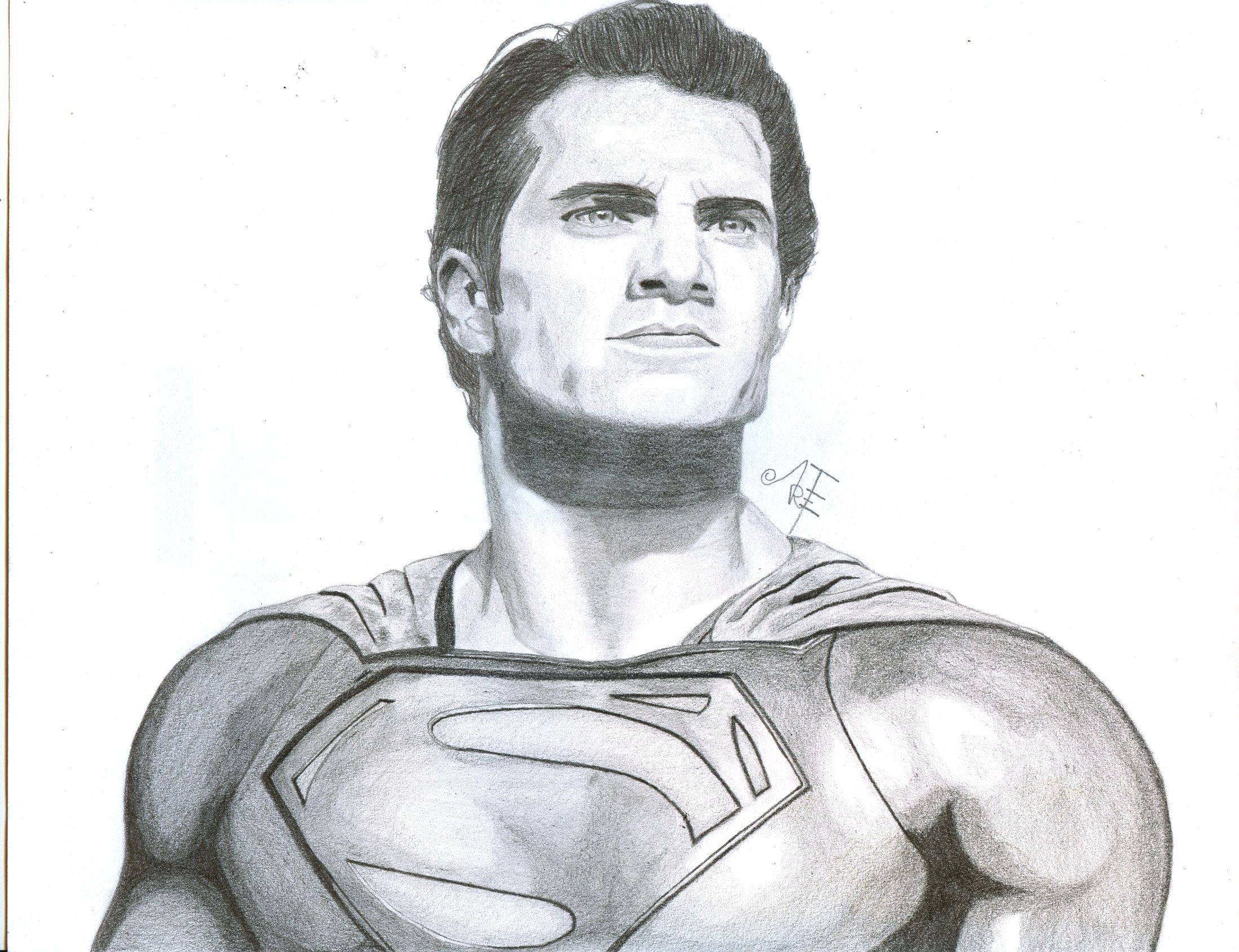 2197x1689 Superman Pencil Drawing - Superman Drawing In Pencil