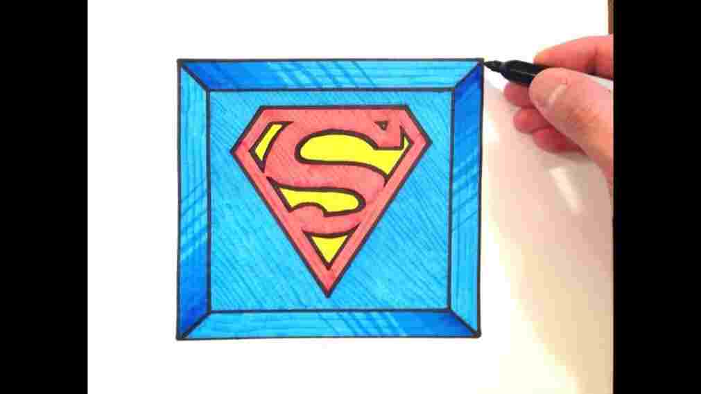 1011x569  - Superman Drawing Logo