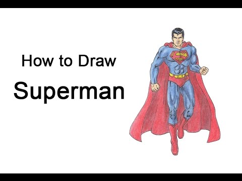 480x360 How To Draw Superman - Superman Drawing Pictures