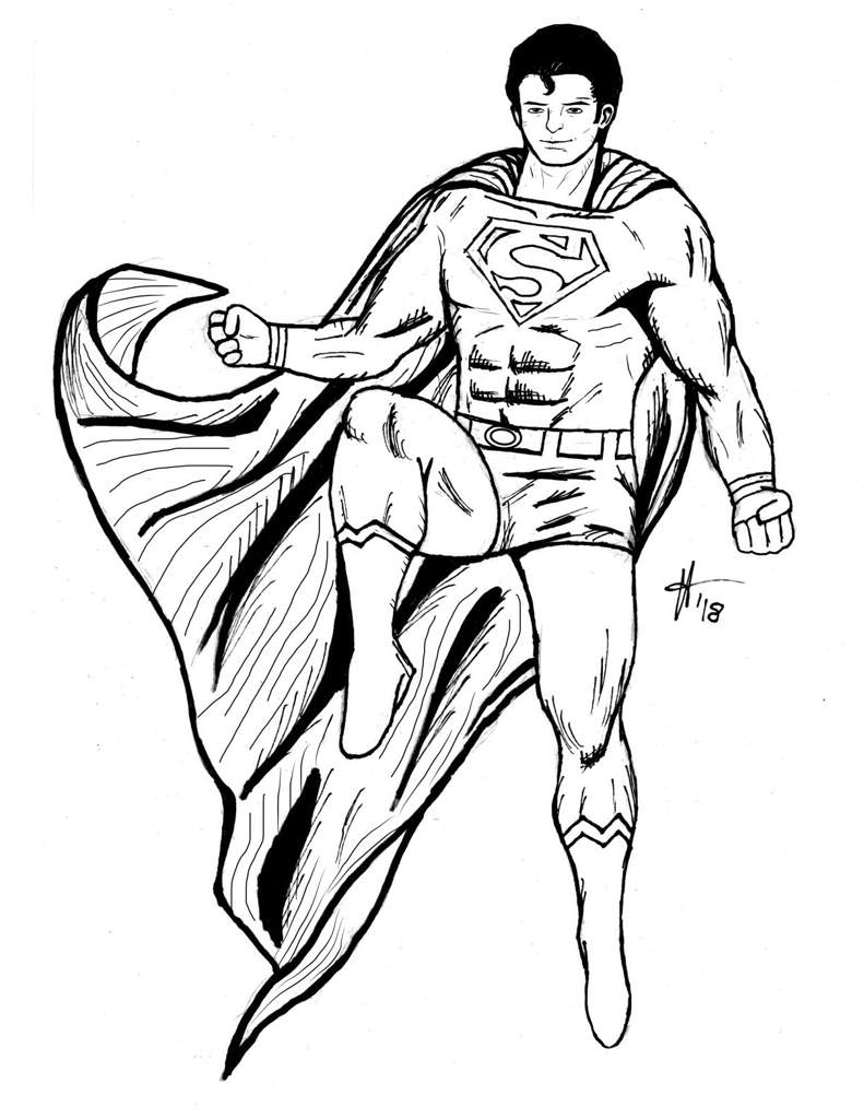 791x1024 Superman Drawing! Dc Universe Amino - Superman Drawing Pictures
