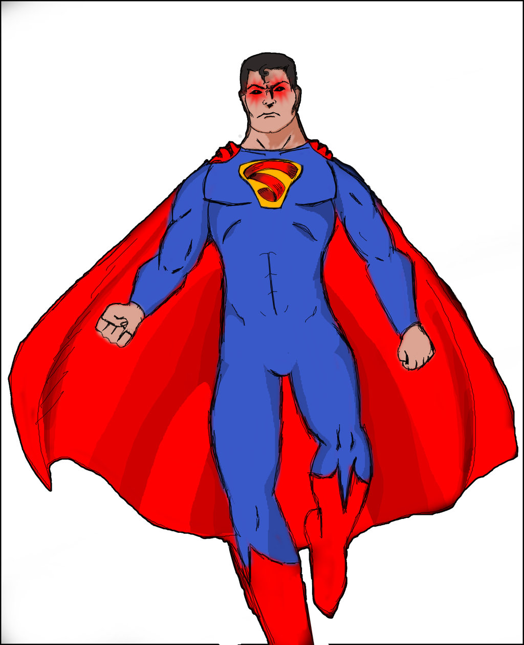 1024x1259 Superman Drawing - Superman Drawing Pictures