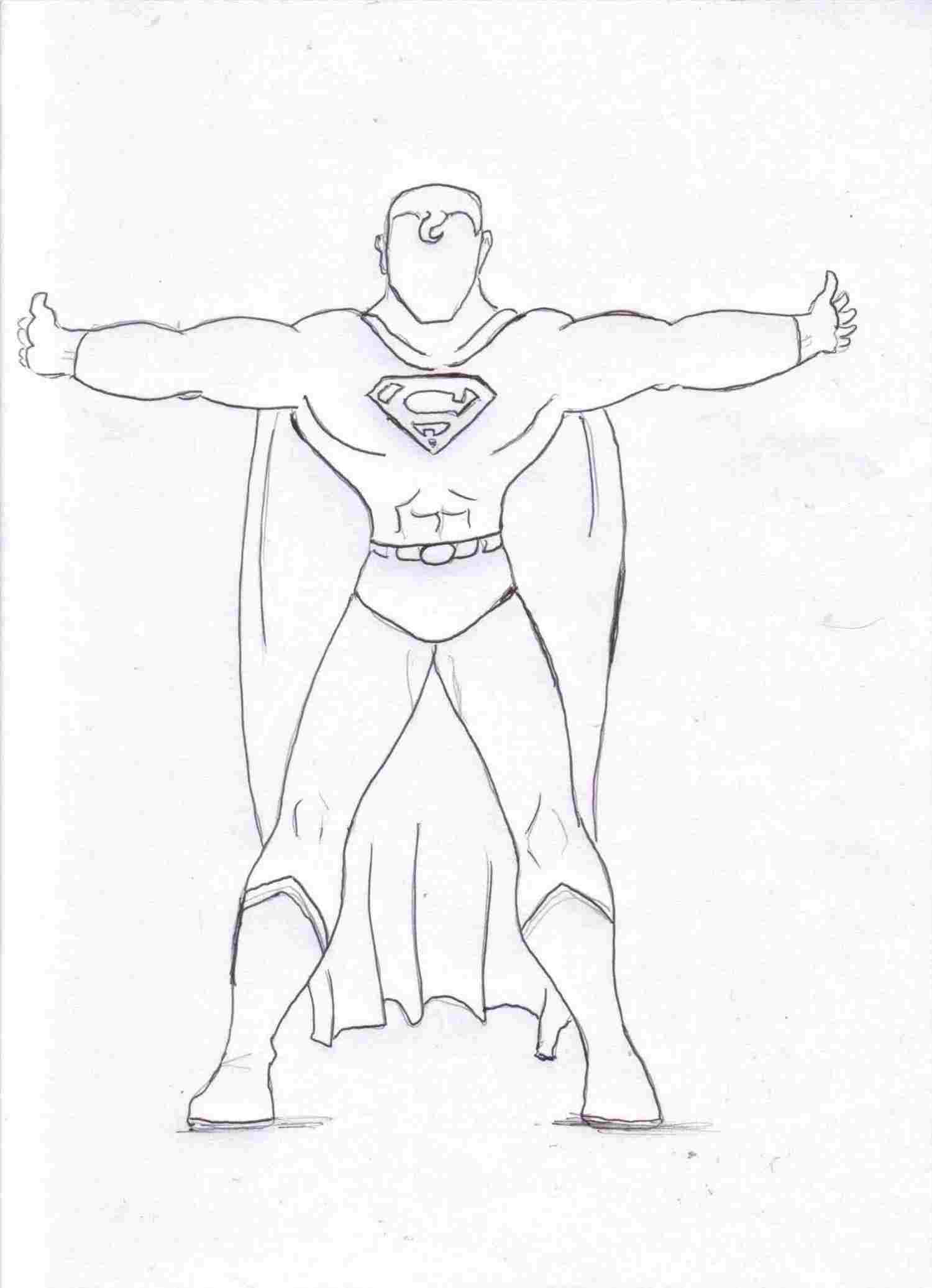 1500x2073 Dc Comics In Step - Superman Drawing Pictures