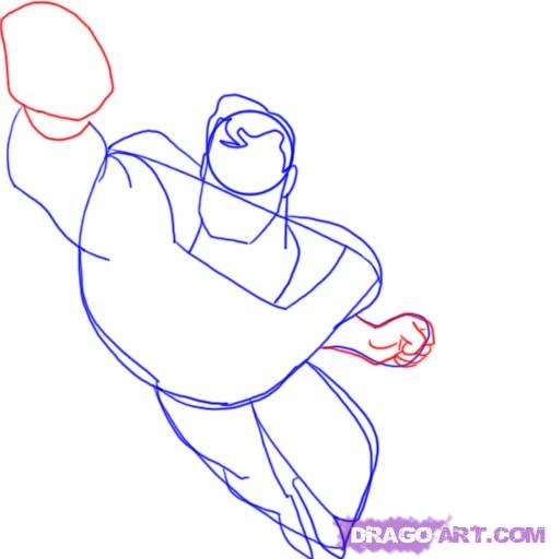 504x512 How To Draw Superman, Step - Superman Drawing Step By Step