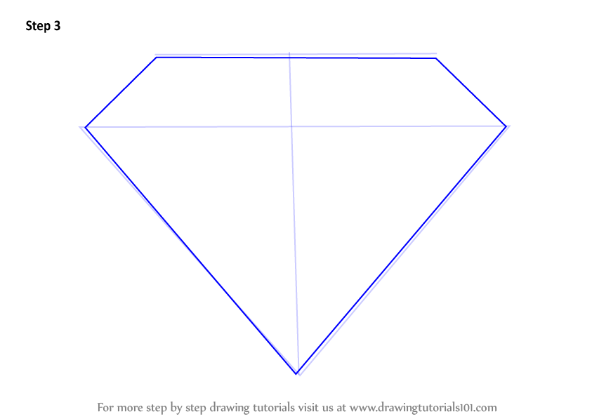 843x597 Learn How To Draw Superman Symbol - Superman Drawing Step By Step