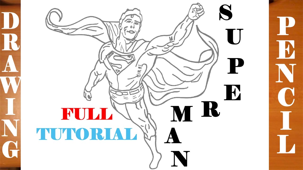 1280x720 How To Draw Superman Step - Superman Drawing Tutorial