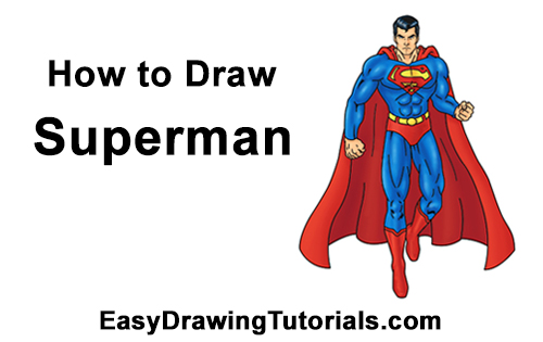 500x315 How To Draw Superman - Superman Drawing Tutorial