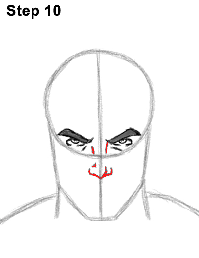 404x523 How To Draw Superman - Superman Face Drawing