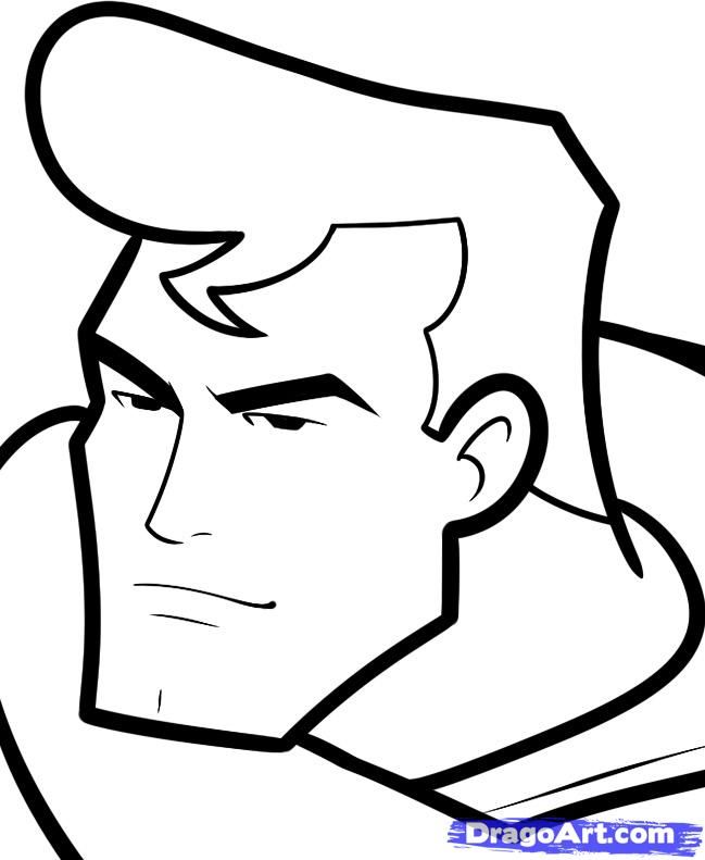 649x791 Drawing Ideas Superman Drawing - Superman Face Drawing