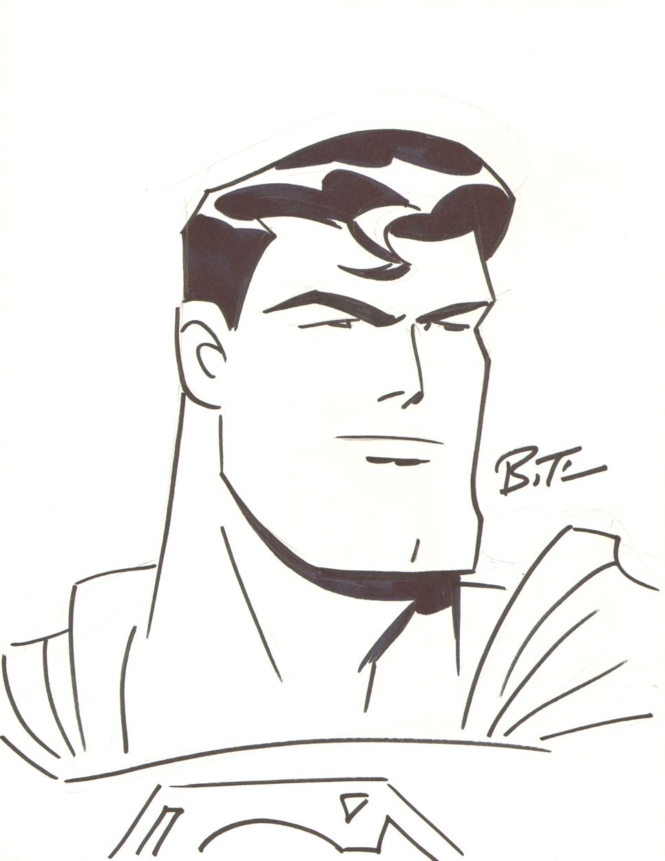 Superman Face Drawing at PaintingValley.com | Explore collection of ...