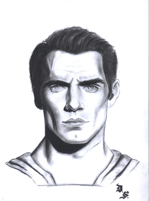 Superman Face Drawing at PaintingValley.com | Explore collection of ...