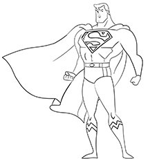 230x230 Top Free Printable Superman Coloring Pages Online - Superman Line Drawing