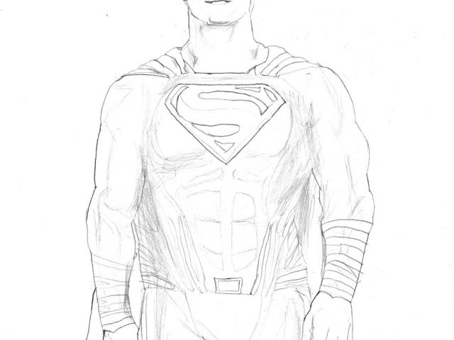 640x480 Batman V Superman Clipart Line Drawing - Superman Line Drawing