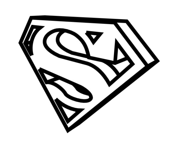 600x507 superman logo, wallpapers, hd images, vectors free download - Superman Logo Drawing