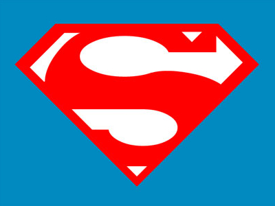 400x300 flat superman logo using only css and html - Superman Logo Drawing