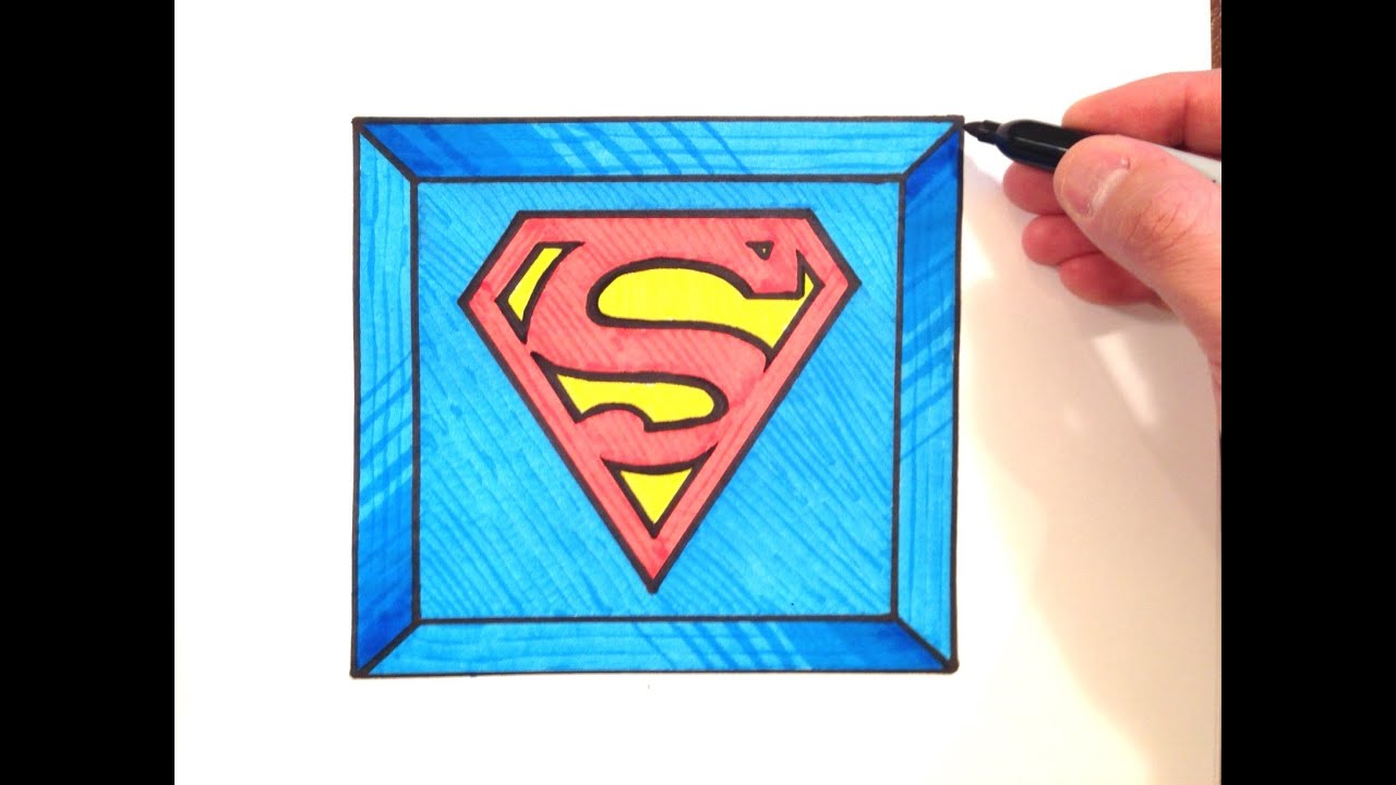 1280x720 how to draw a superman logo - Superman Logo Drawing