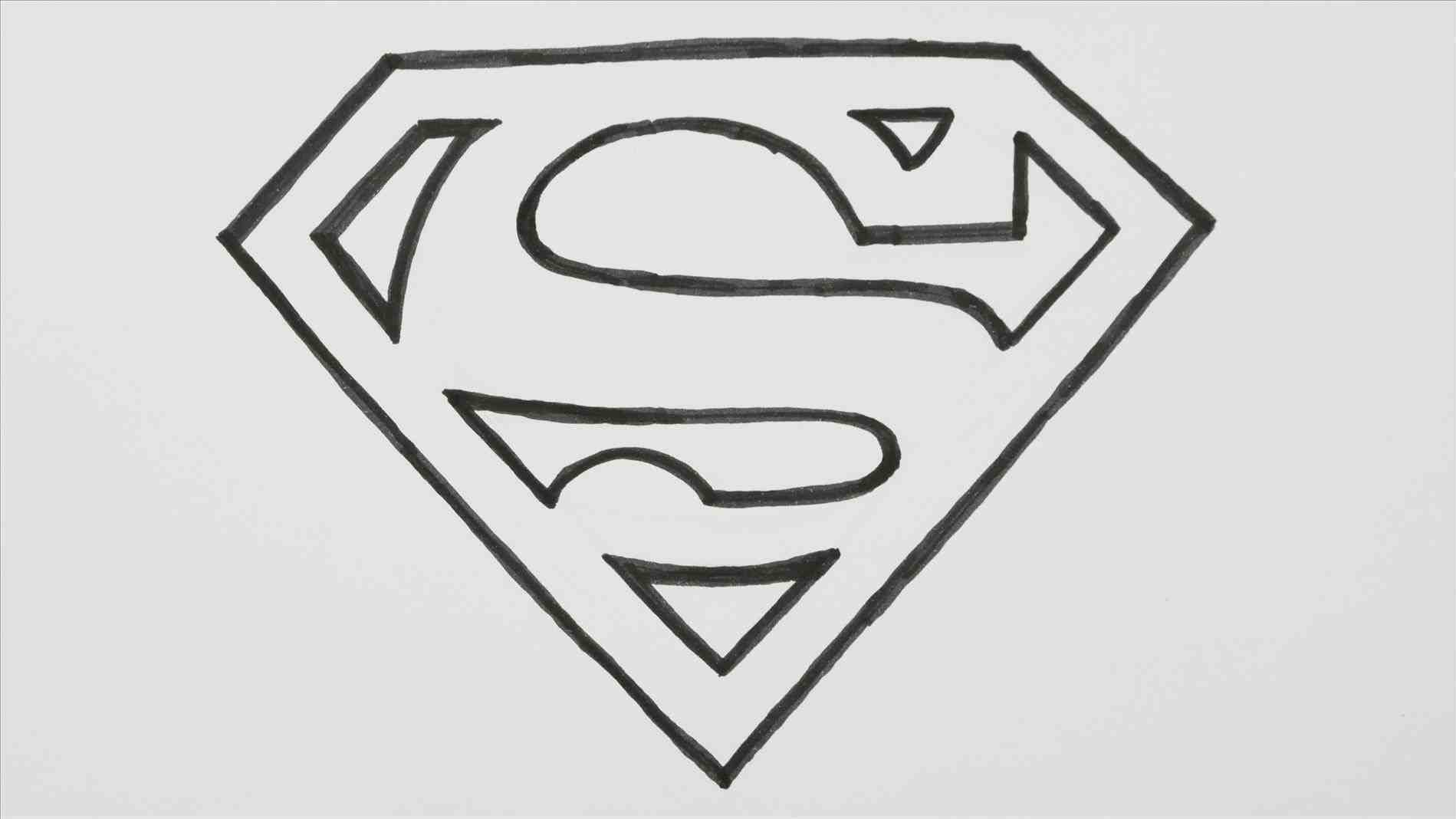 1899x1068 at getscom free for personal use rhgetscom at batman superman logo - Superman Logo Drawing