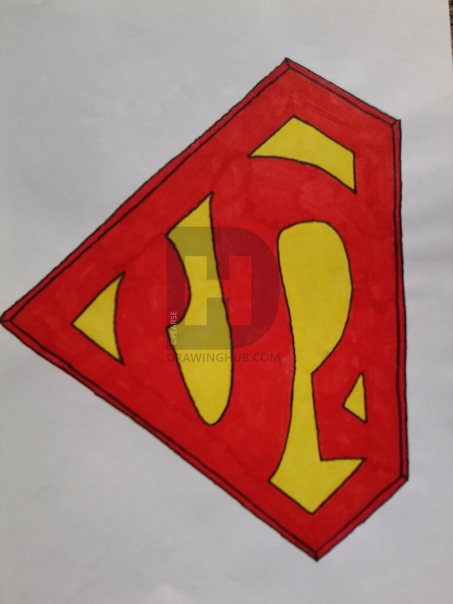 1536x2048 superman logo drawing - Superman Logo Drawing