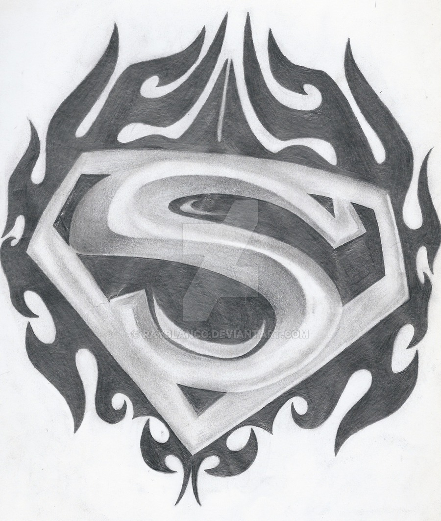 900x1062 batman and superman logo drawings drawn symbol superman - Superman Logo Drawing