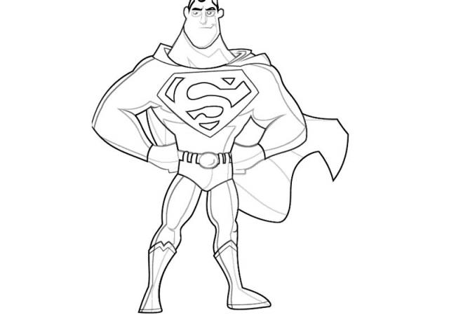 640x480 Drawn Superman Outline - Superman Outline Drawing