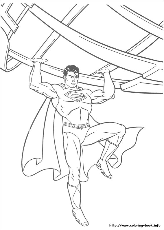 567x794 Superman Coloring Pages On Coloring - Superman Outline Drawing