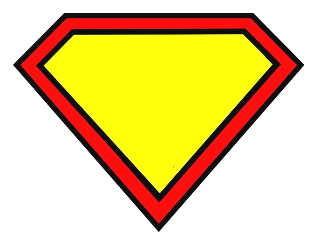 640x494 How To Draw Superman Logo Step - Superman Sign Drawing