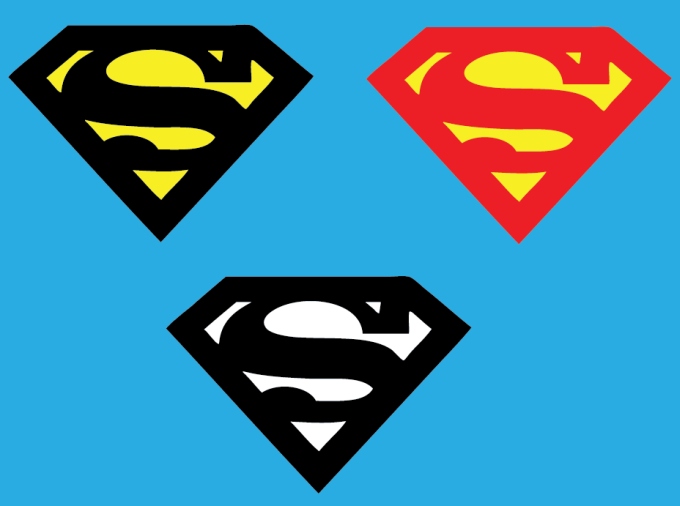680x506 superman logo clipart superman sign - Superman Sign Drawing