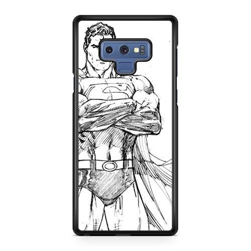 500x500 Comics Superman Simple Pencil Sketch Samsung Galaxy Case - Superman Simple Drawing