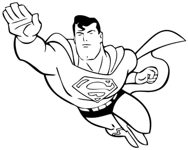 751x600 Photos Superman Drawing For Kids - Superman Simple Drawing