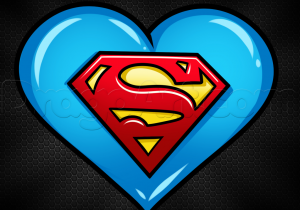 300x210 superman symbol drawing how to draw the superman logo - Superman Symbol Drawing