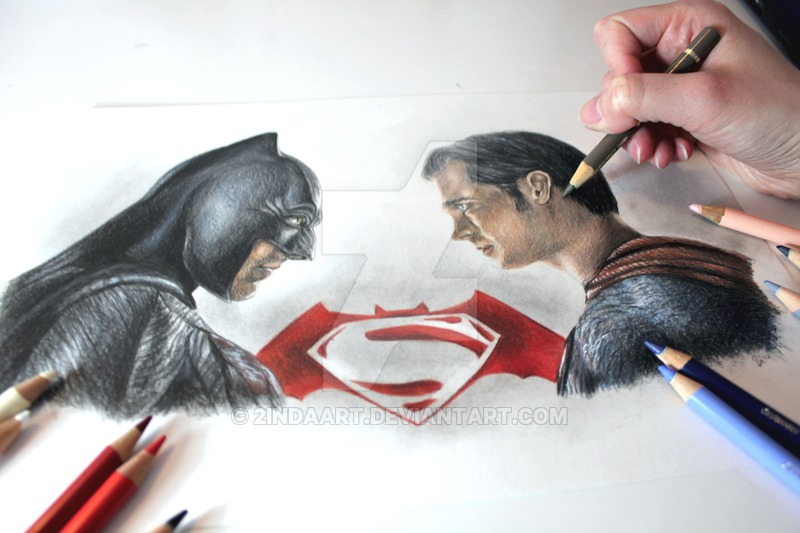 800x533 Batman Vs Superman Drawing - Superman Vs Batman Drawing