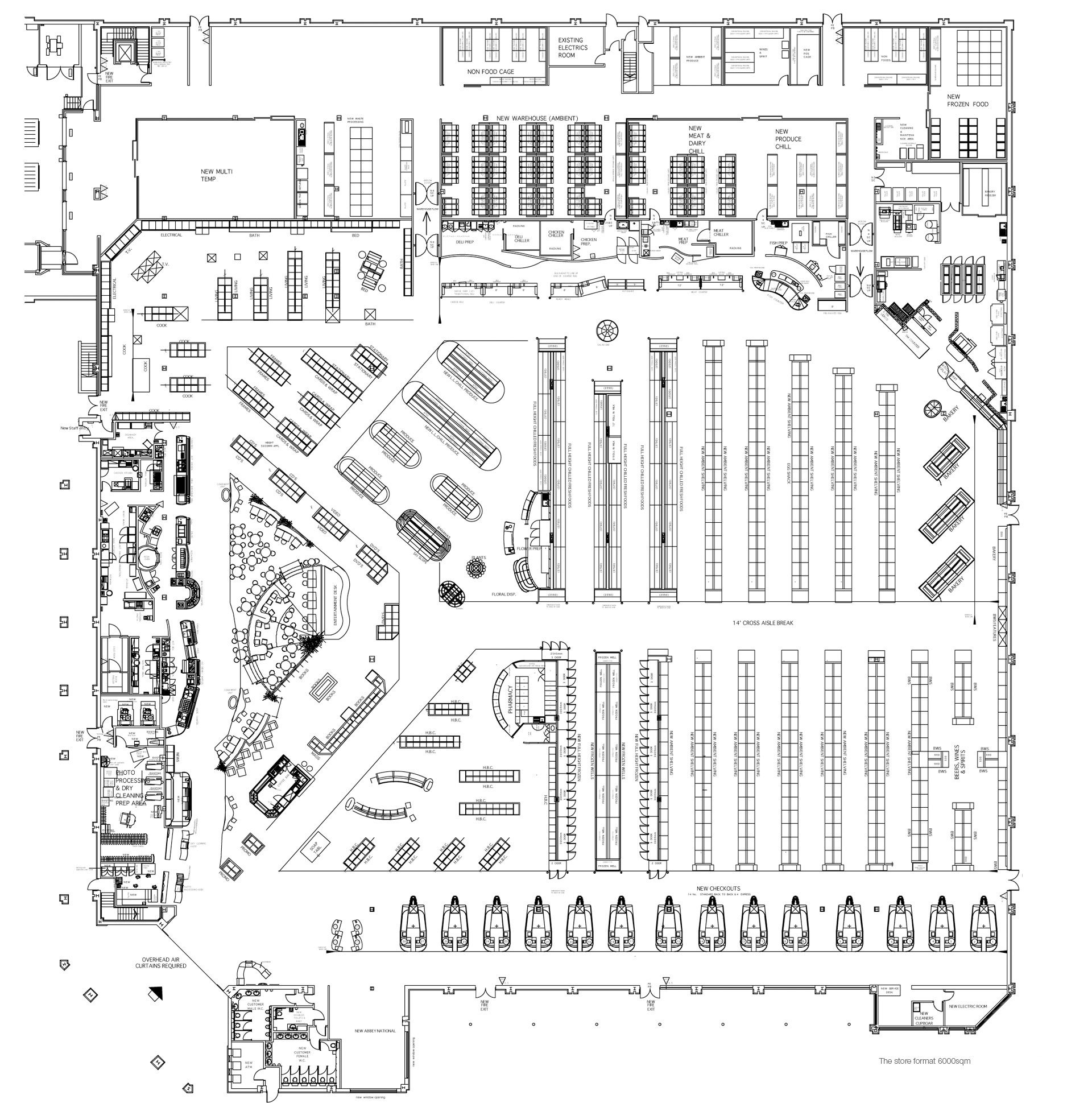 Supermarket Drawing at PaintingValley.com | Explore collection of ...