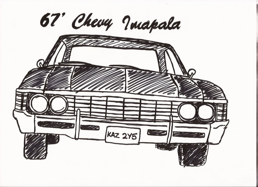 Supernatural Impala Drawing At Explore Collection