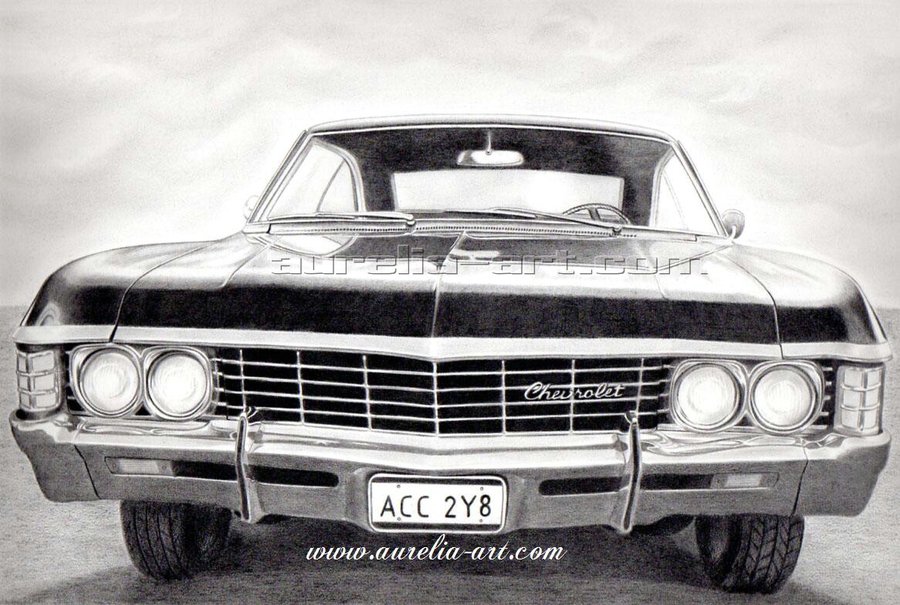 900x605 supernatural chevy impala - Supernatural Impala Drawing