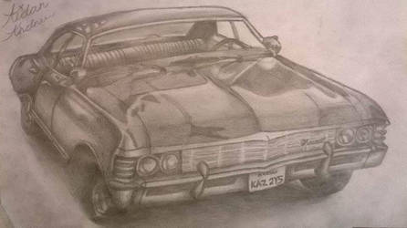 446x250 drawing - Supernatural Impala Drawing