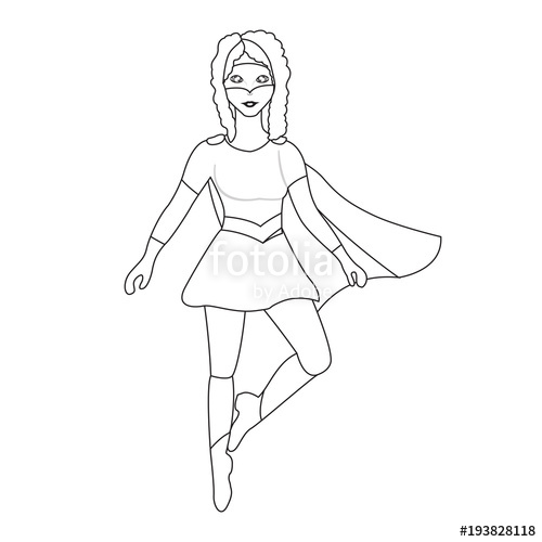 Superwoman Drawing