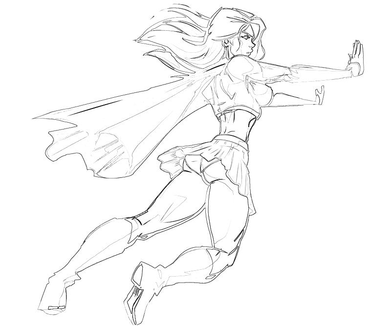 800x667 drawn super girl superwoman - Superwoman Drawing