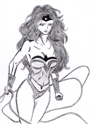 320x427 superwoman drawings on paigeeworld pictures of superwoman - Superwoman Drawing
