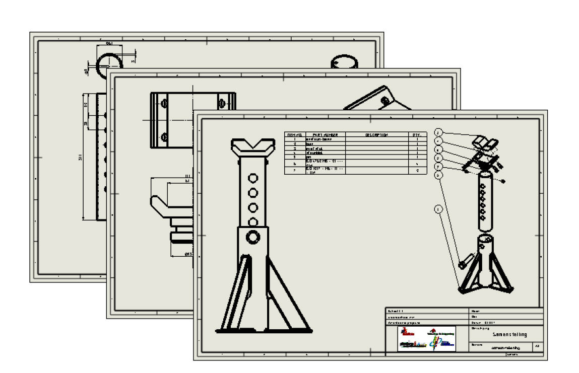 1149x741 solidworks tutorial drawing of the axle support - Support Drawing