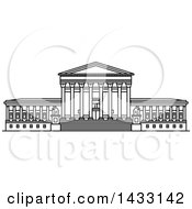 175x190 Royalty Free - Supreme Court Building Drawing