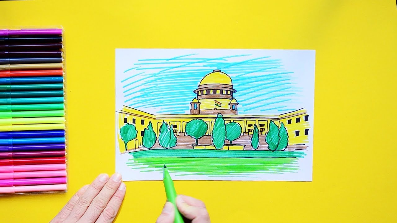 Supreme Court Drawing at PaintingValley.com | Explore collection of ...