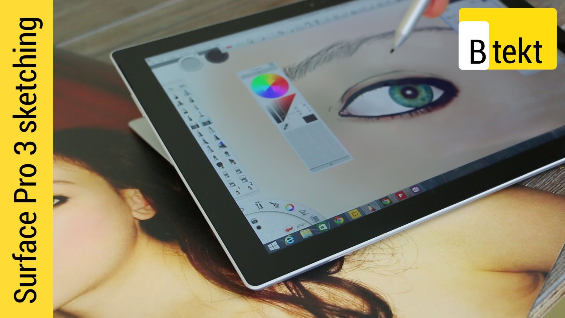 1920x1080 drawing on the surface pro using sketchbook pro art - Surface Pro Drawing